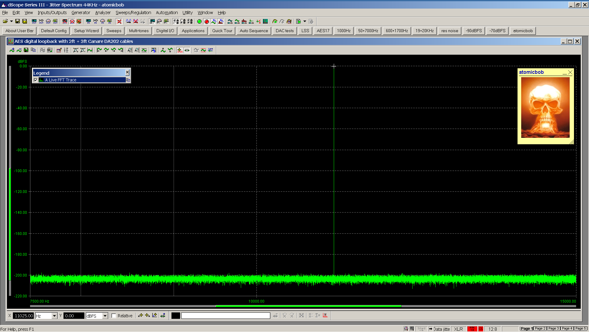 20201130 Inferred Jitter FFT - AES loopback 2ft+3ft Canare DA302 44KHz.png
